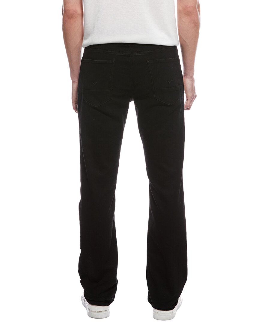 Hudson Jeans Byron Black Ridge Straight Jean