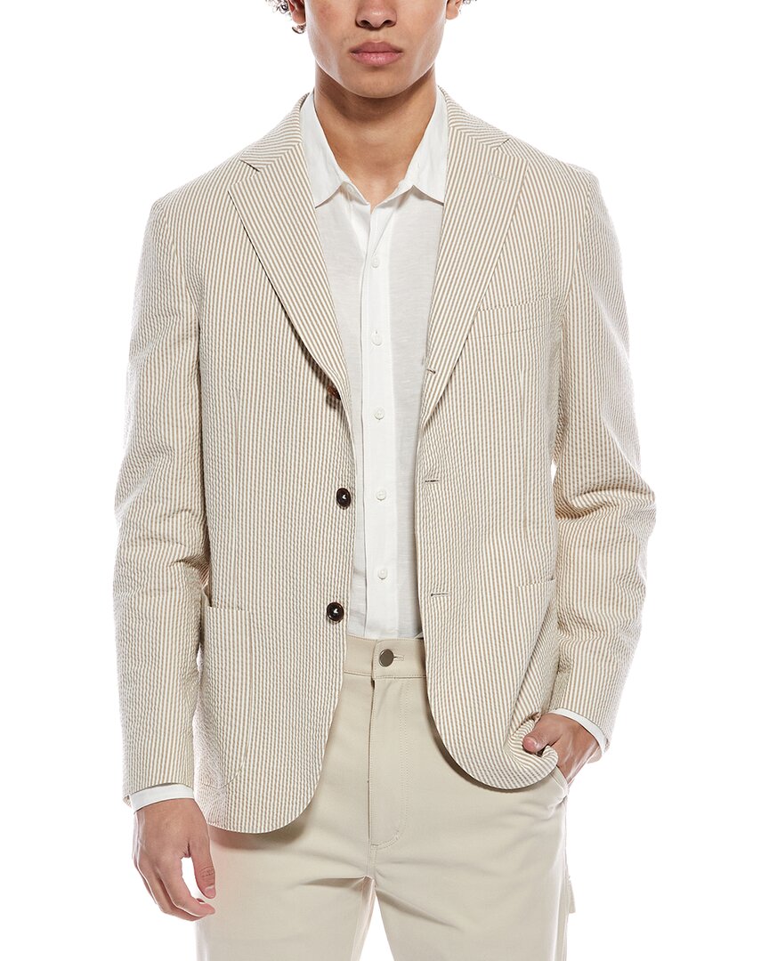 Montedoro By Slowear Stripe Textured Blazer