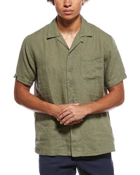 Brooks Brothers Brooks Brothers Solid Linen Camp Shirt