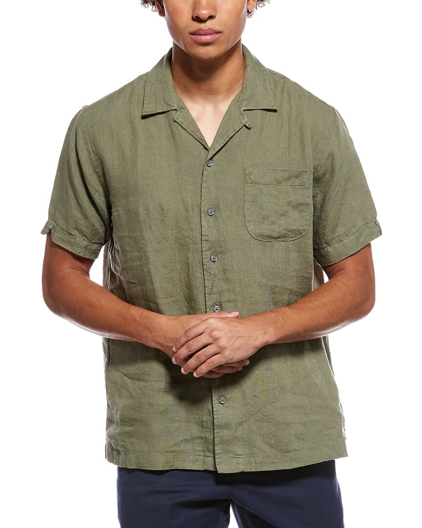 Brooks Brothers Brooks Brothers Solid Linen Camp Shirt