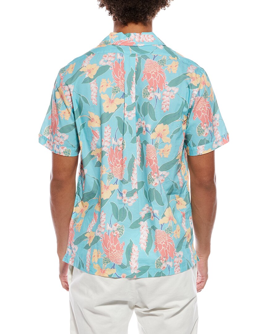 Brooks Brothers Leaf Print Camp Shirt