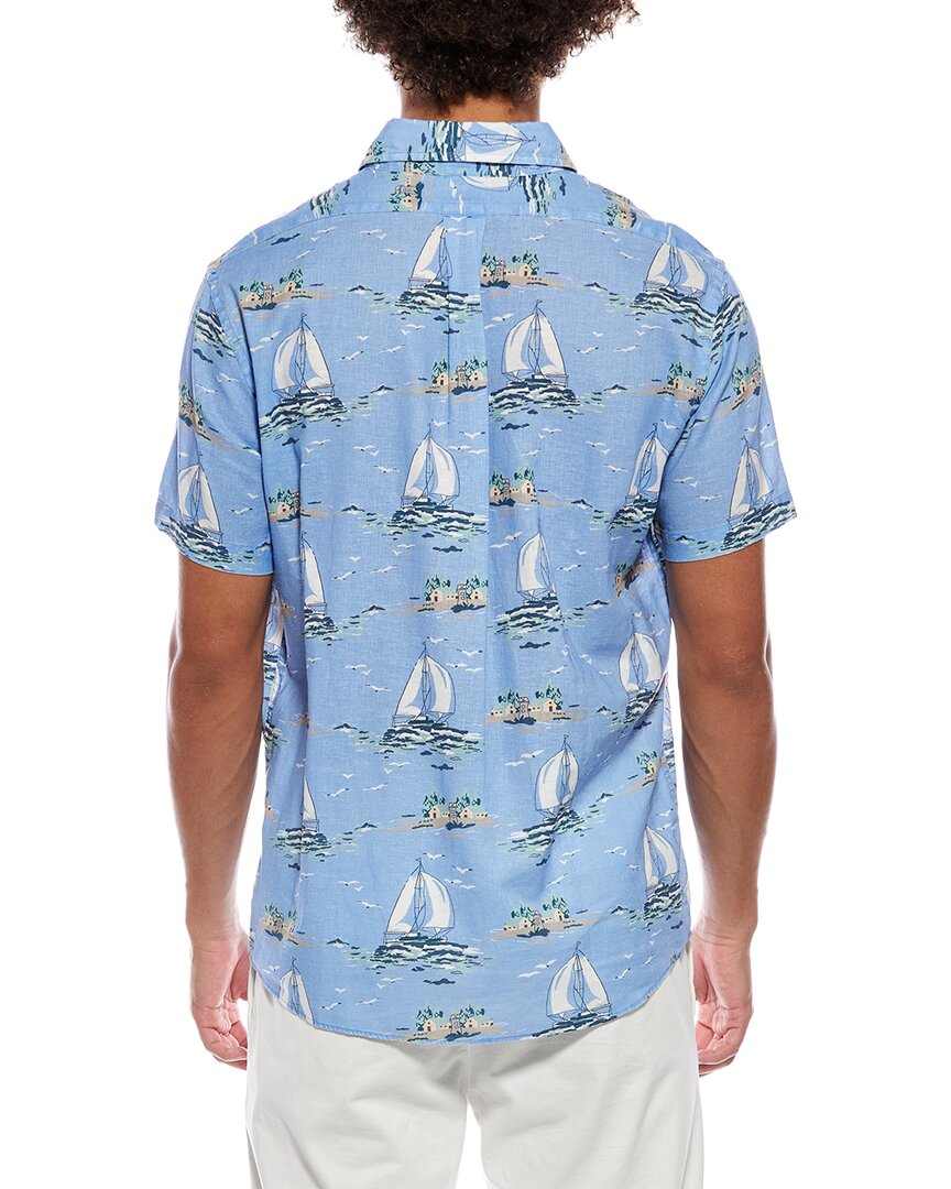 Brooks Brothers Linen-Blend Print Shirt