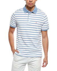 Brooks Brothers Pique Stripe Slim Fit Polo Shirt