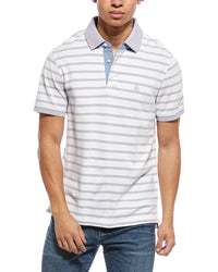 Brooks Brothers Pique Stripe Slim Fit Polo Shirt