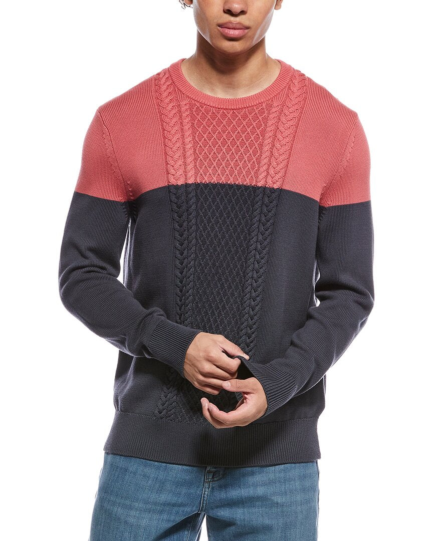Brooks Brothers Colorblocked Crewneck Sweater