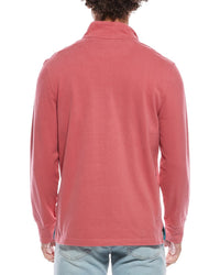 Brooks Brothers Sueded Jersey Open Hem 1/2-Zip Pullover
