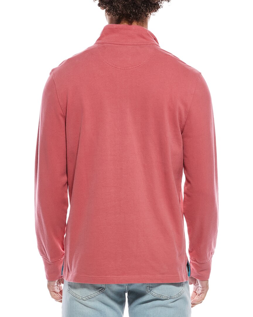 Brooks Brothers Sueded Jersey Open Hem 1/2-Zip Pullover