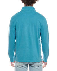 Brooks Brothers Sueded Jersey Open Hem 1/2-Zip Pullover