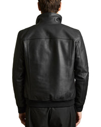 Reiss Reiss Reed Pebble Leather Jacket