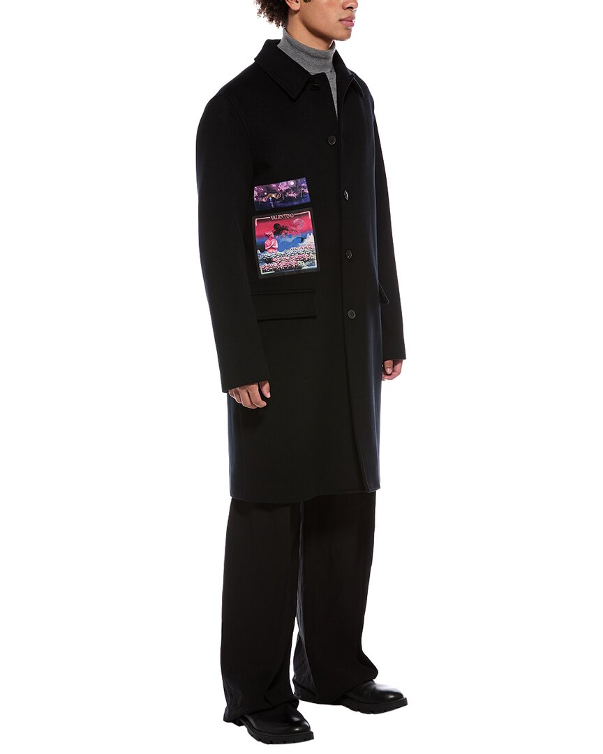 Valentino Cappotto Wool Vaporwave Coat
