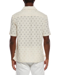 Civil Society Wake Relaxed Fit Diamond Pointell Button Front Shirt