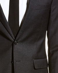Zanetti Zanetti Porto Wool-Blend Slim Fit Suit With Flat Front Pant