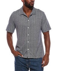 Madewell Textured Stripe Camp Collar Shirt