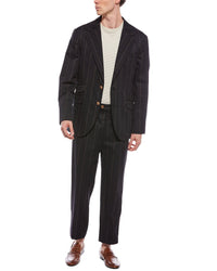 Brunello Cucinelli 2Pc Wool-Blend Suit With Pleated Pant
