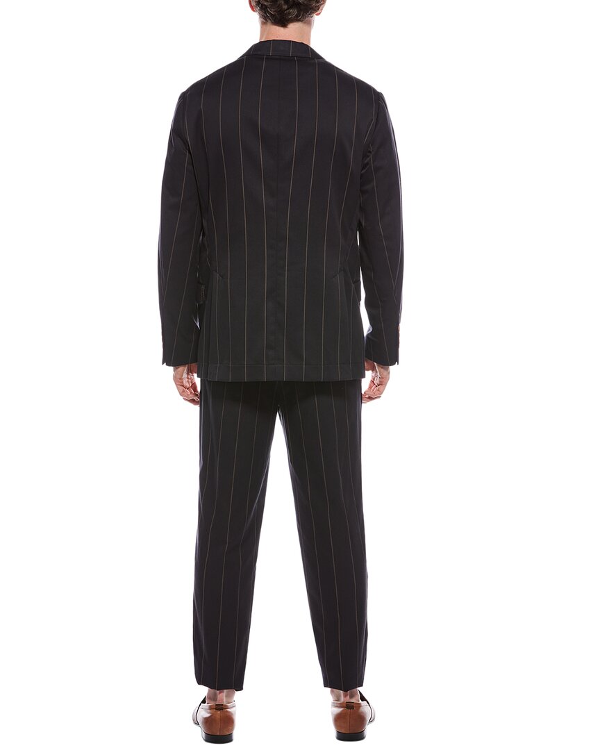 Brunello Cucinelli 2Pc Wool-Blend Suit With Pleated Pant
