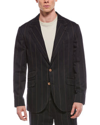 Brunello Cucinelli 2Pc Wool-Blend Suit With Pleated Pant