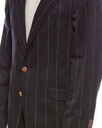 Brunello Cucinelli 2Pc Wool-Blend Suit With Pleated Pant