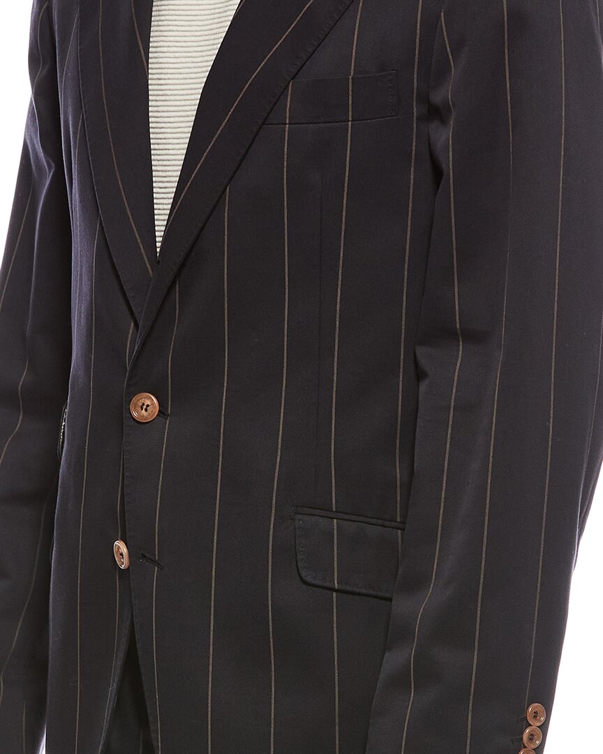 Brunello Cucinelli 2Pc Wool-Blend Suit With Pleated Pant