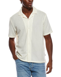 Civil Society Civil Society Braga Relaxed Fit Open Knit Resort Shirt