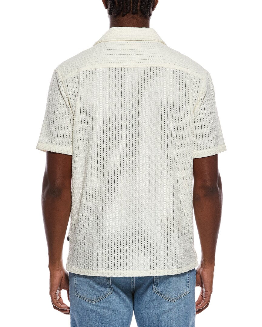 Civil Society Civil Society Braga Relaxed Fit Open Knit Resort Shirt