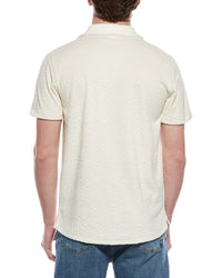 Weatherproof Vintage Geometric Terry Coatfront Knit Shirt