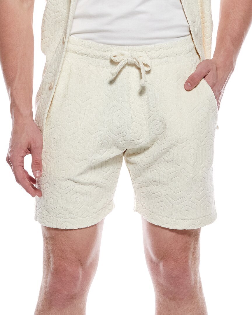 Weatherproof Vintage Geometric Terry Drawstring Short
