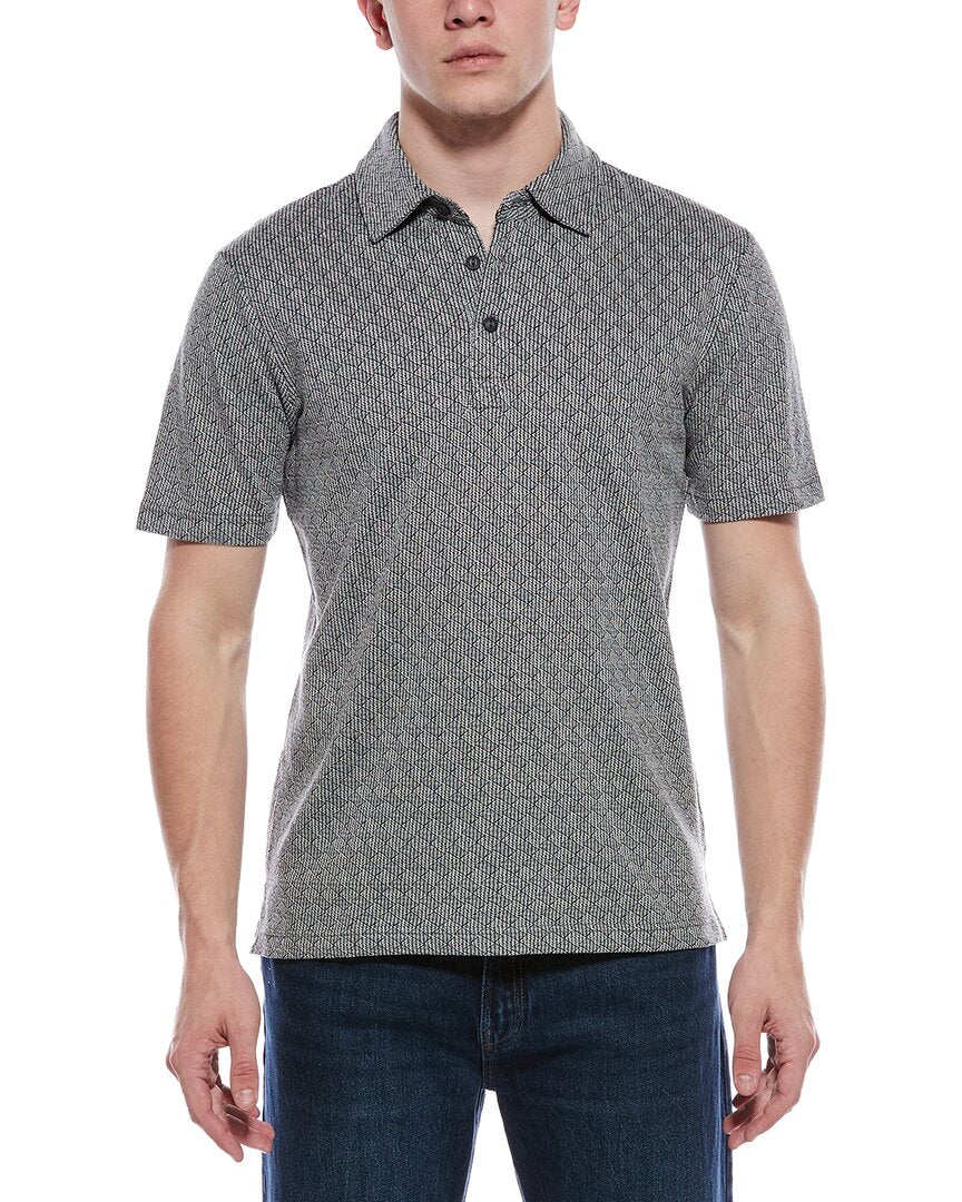 Weatherproof Vintage Diamond Jacquard Polo Sweater
