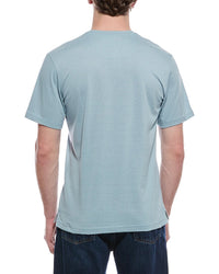 Weatherproof Vintage Sueded Micro Stripe Henley T-Shirt