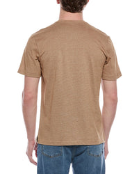 Weatherproof Vintage Sueded Micro Stripe Henley T-Shirt