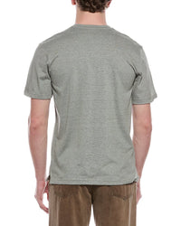 Weatherproof Vintage Sueded Micro Stripe Henley T-Shirt