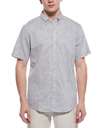 Weatherproof Vintage Linen-Blend Mixy Solid Shirt