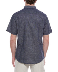 Weatherproof Vintage Linen-Blend Mixy Solid Shirt