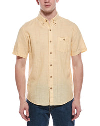Weatherproof Vintage Linen-Blend Vertical Dobby Shirt