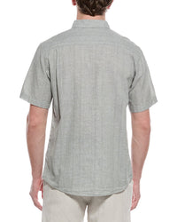 Weatherproof Vintage Linen-Blend Vertical Dobby Shirt