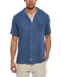 Weatherproof Vintage Linen-Blend Airtex Camp Shirt