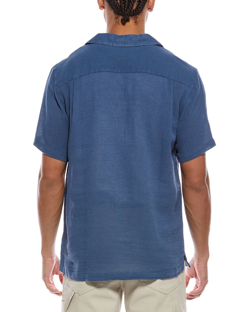 Weatherproof Vintage Linen-Blend Airtex Camp Shirt