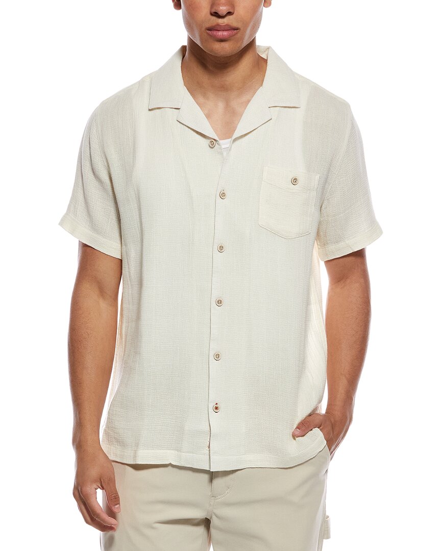 Weatherproof Vintage Linen-Blend Airtex Camp Shirt