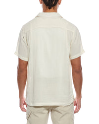 Weatherproof Vintage Linen-Blend Airtex Camp Shirt