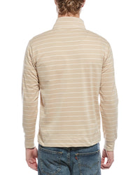 Weatherproof Vintage Striped Quarter Zip Mock Neck Pullover