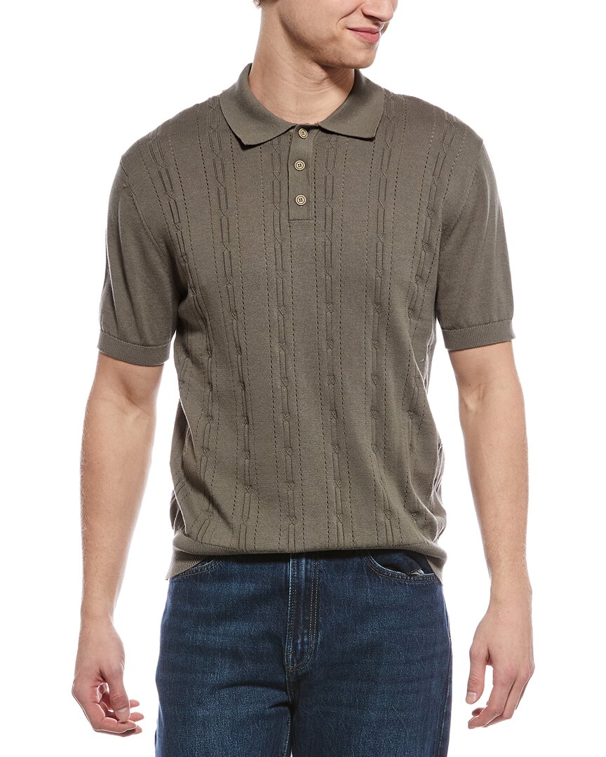 Weatherproof Vintage Pointelle Polo Sweater