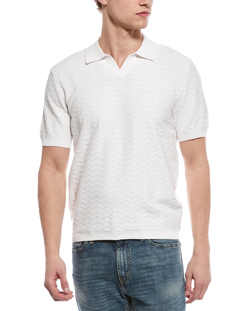 Weatherproof Vintage Zigzag Johnny Collar Polo Sweater