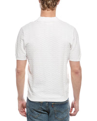 Weatherproof Vintage Zigzag Johnny Collar Polo Sweater