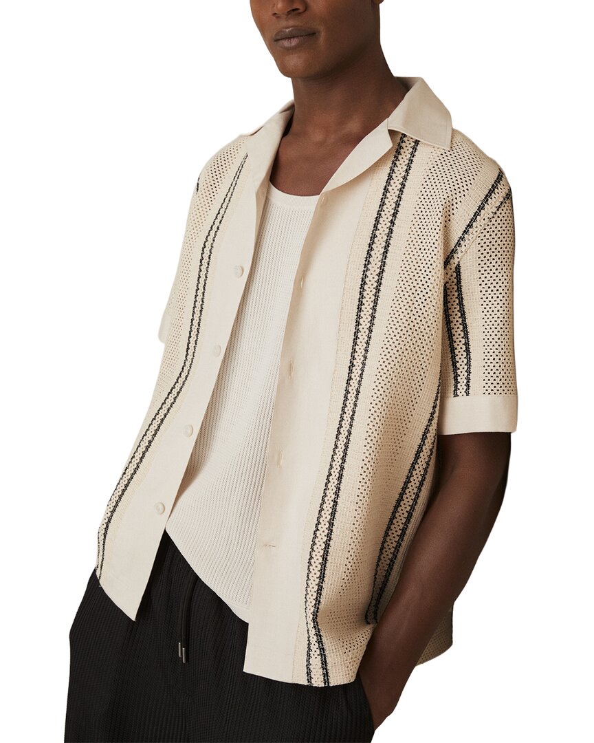 Reiss Opal Crochet Shirt