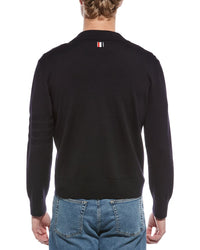 Thom Browne Double Face Wool & Linen-Blend Pullover