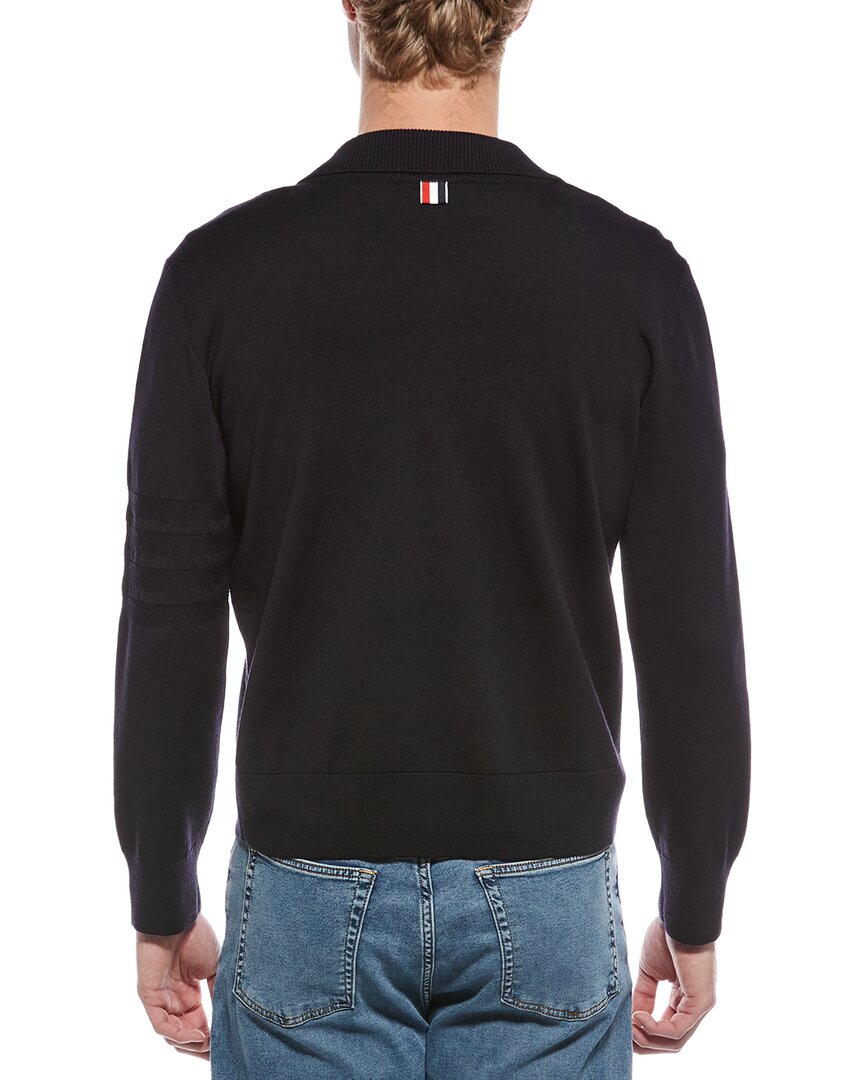Thom Browne Double Face Wool & Linen-Blend Pullover