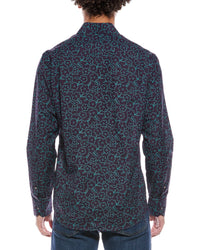 Robert Talbott Reynolds Floral Linen-Blend Shirt
