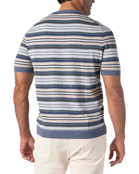Robert Talbott Robert Talbott Pratt Multi Stripe Crewneck Sweater