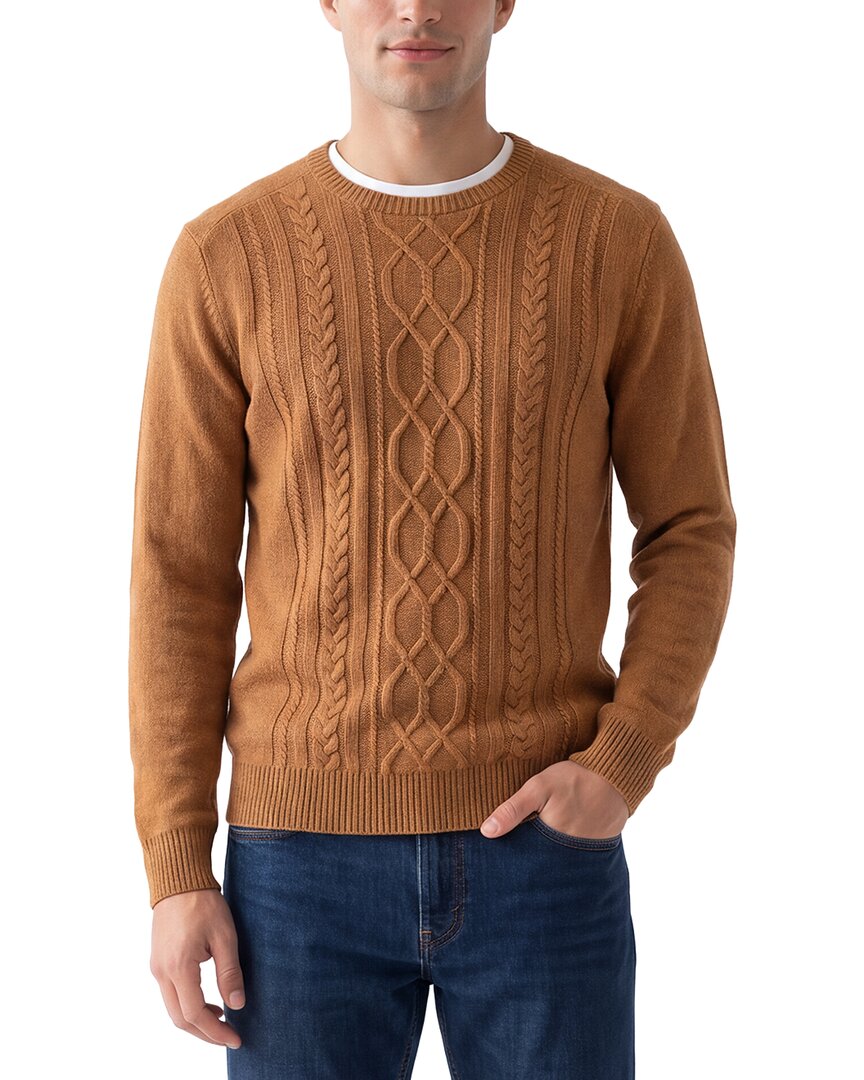 Raffi Cable Wool & Cashmere-Blend Crewneck Sweater