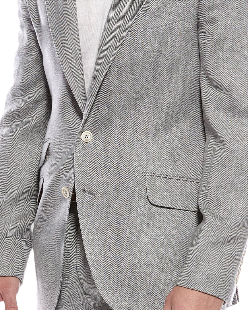 Brunello Cucinelli 2Pc Wool & Linen-Blend Suit