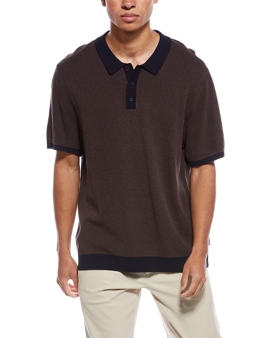 Onia Onia Textured Knit Polo Shirt